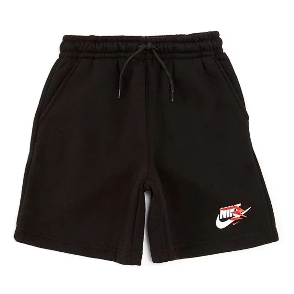 Nike 3BRAND By Russell Wilson Big Boys‎ Fleece Shorts Size SM 8-9 Black NWT